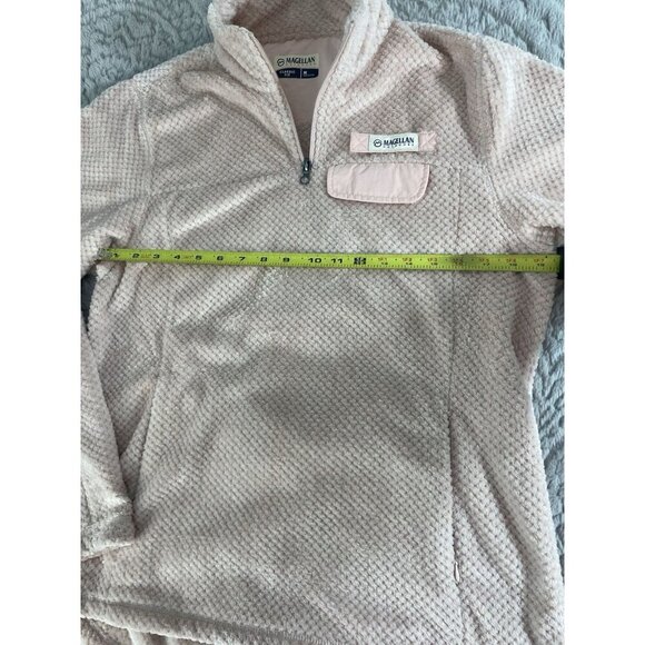 Magellan	Blush Pink Fleece Pullover With Front Zip Pockets Womens size M NWOT - Picture 9 of 11